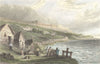ISLE OF WIGHT. Puckaster Cove. Bartlett  1840 old antique print picture