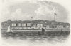 IOW. Sea view, Isle of Wight c1850 old antique vintage print picture