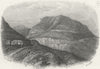 IOW. Blackgang Chine c1850 old antique vintage print picture