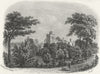 ISLE OF WIGHT. St Clare Ryde. IOW c1850 old antique vintage print picture