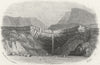 IOW. Blackgang Chine c1850 old antique vintage print picture