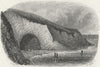 IOW. Scratchell's Bay c1850 old antique vintage print picture