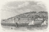 ISLE OF WIGHT. West Cowes. IOW c1850 old antique vintage print picture