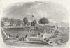 ISLE OF WIGHT. Green, west Cowes. IOW c1850 old antique vintage print picture