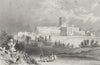 HERTS. St Albans Abbey. DUGDALE  c1840 old antique vintage print picture