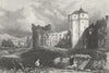 GERMANY. Ruins, Andernach. Castle. Shepherd 1840 old antique print picture