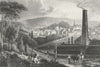 BELGIUM. Verviers. Fussell 1840 old antique vintage print picture