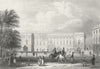 BRUSSELS. Prince Orange's Palace, Belgium Fussell 1840 old antique print
