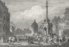 BELGIUM. Liège. PROUT Finden  1831 old antique vintage print picture