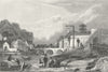 NAMUR. Wolff. Shore boat bridge Distance St Lamp 1844 old antique print