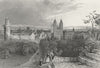 GERMANY. Andernach. Belgium. Tombleson 1830 old antique vintage print picture
