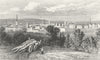 LEICS. Leicester, Leicestershire. DUGDALE c1840 old antique print picture