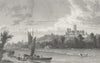 LINCS. Lincoln, view. Westall-Finden 1830 old antique vintage print picture