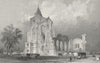 CROWLAND ABBEY. Lincolnshire. LINCS. ruins Milkmaid 1836 old antique print