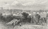 LEICS. Leicester, Leicestershire. DUGDALE c1840 old antique print picture