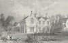 LINCS. Scrivelsby Hall, Lincolnshire. Allom 1836 old antique print picture