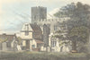 MIDDX. Enfield Church, Middlesex. Mddx. Beauties 1815 old antique print