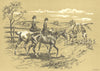 HUNTING. Rode to meet. Fores c1905 old antique vintage print picture