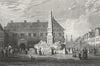 GERMANY. Fountain, Mainz. Tombleson CLOSE 1840 old antique print picture