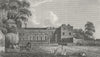 HERTFORDSHIRE. Cheshunt House. Hughson 1809 old antique vintage print picture