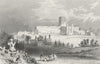 ST ALBANS ABBEY. Attractive view. Hertfordshire. DUGDALE c1840 old print