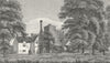 HERTFORDSHIRE. Rye House. Hughson 1806 old antique vintage print picture