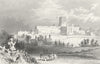 HERTFORDSHIRE. St Albans Abbey DUGDALE c1840 old antique vintage print picture