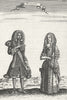 GERMANY. DRESS. Mallet Man Woman traditional dress 1683 old antique print