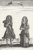 GERMANY. DRESS. Mallet Man Woman traditional dress 1683 old antique print