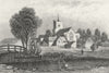 HERTS. Broxbourne DUGDALE c1840 old antique vintage print picture