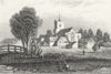HERTS. Broxbourne DUGDALE c1840 old antique vintage print picture