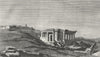 BUILDINGS. Ruins, temple, Elephantina c1790 old antique vintage print picture