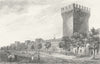 FRANCE. Porte d'Orange à Carpentras c1840 old antique vintage print picture