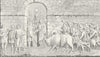 ROMANS. War sacrifice(Bartolle Trajan's column) c1849 old antique print