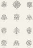 MONOGRAMS. Marie; Victoria; Claire; Theresa; Helene c1849 old antique print