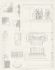 ATHENS. Architecture Ionic temple, river Ilyssvs c1849 old antique print