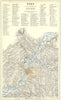 ROME. Area, to surveys of Baron Moltke 1878 old antique vintage map plan chart