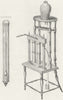 SCIENCE. Air-pump c1840 old antique vintage print picture