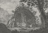 TIERRA FUEGO. Habitation, Island, end S America c1770 old antique print