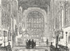 WARCS. Stratford Church, The Chancel 1882 old antique vintage print picture