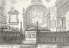 WARCS. Cloptony Pers Stratford Church 1882 old antique vintage print picture