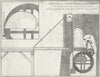 ENMORE CASTLE. Draw bridge, Earl Egmont c1770 old antique print picture