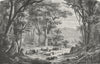 PERU. Cinchona(Gathering & drying Bark in Forest) c1880 old antique print