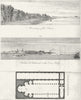 MONASTERY. Of Chain; Barken el Bakarah Cows Belly;  c1810 old antique print