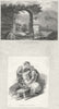 ITALY. View Narni; Portrait c1840 old antique vintage print picture