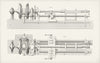 ENGINEERING. Engine for cutting large Screws c1880 old antique print picture