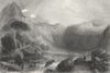 ITALY. Head of Valley Jaillon(Piedmont) c1838 old antique print picture