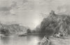 FRANCE. Tower of Creve-Coeur, Meuse c1840 old antique vintage print picture