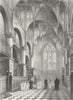 OXON. Oxford cathedral Choir 1836 old antique vintage print picture