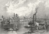 GERMANY. Mainz. Roberts 1875 old antique vintage print picture